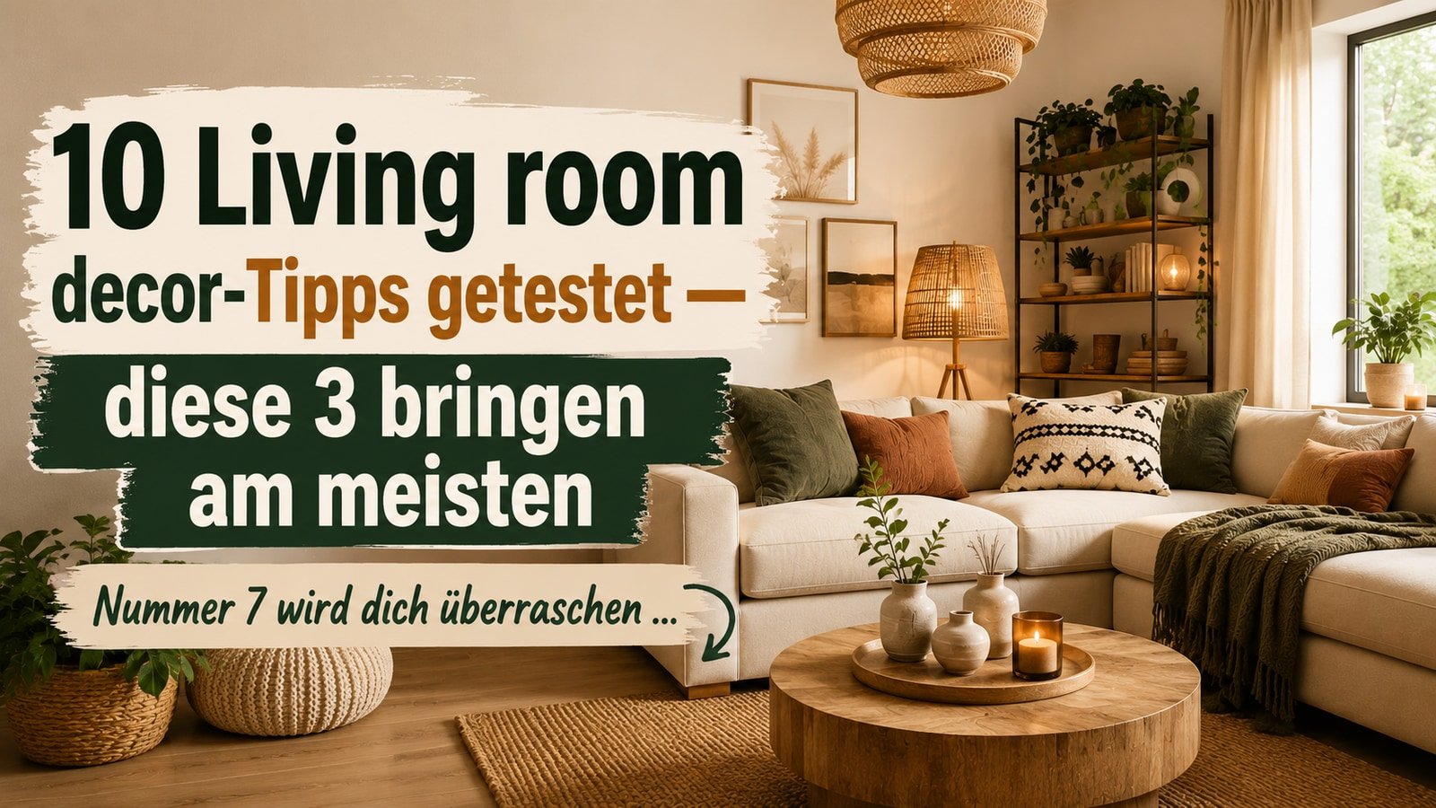 10 Living room decor-Tipps getestet — diese 3 bringen am meisten