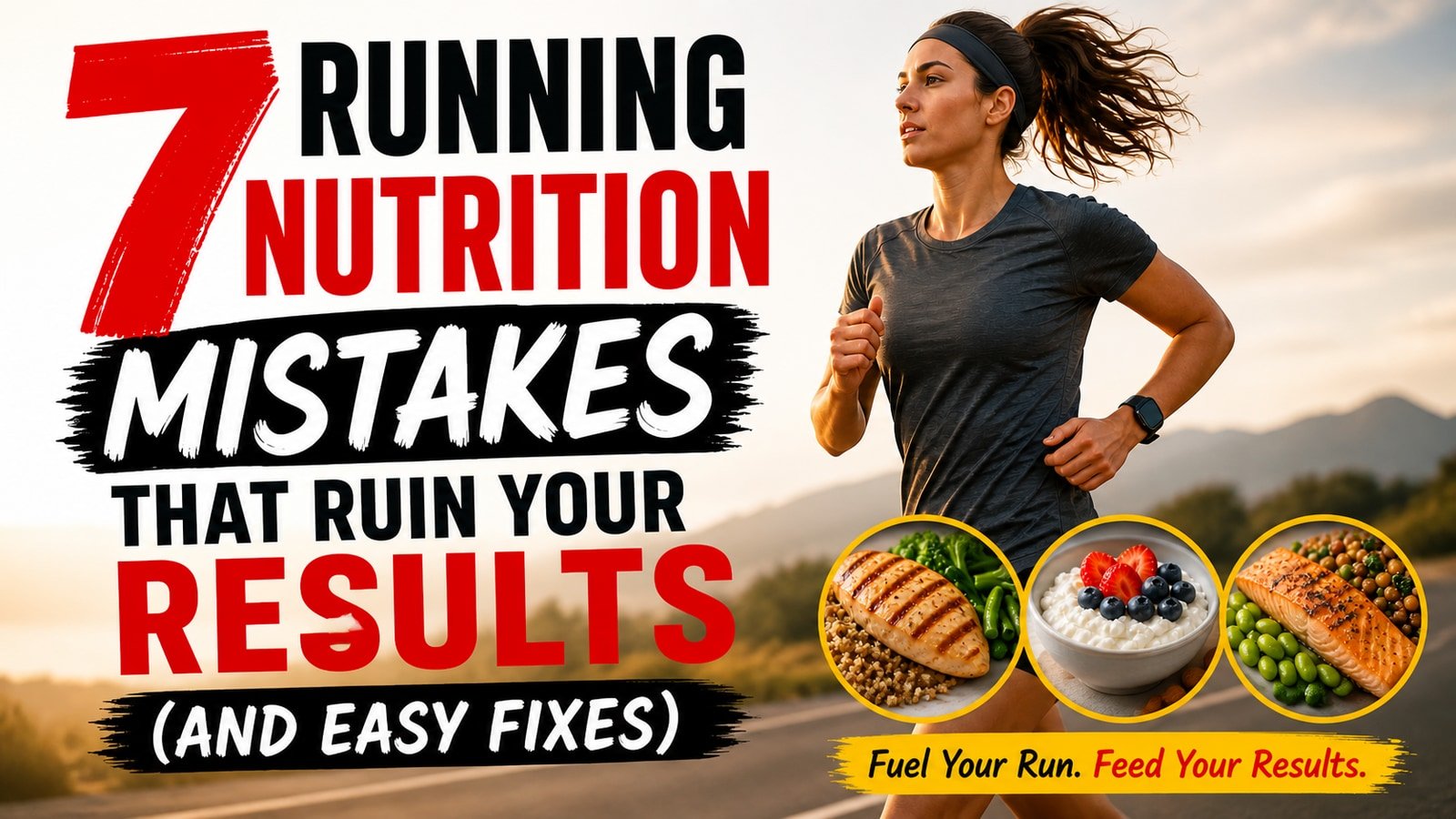 7 Running Nutrition mistakes that ruin your results (and easy fixes)