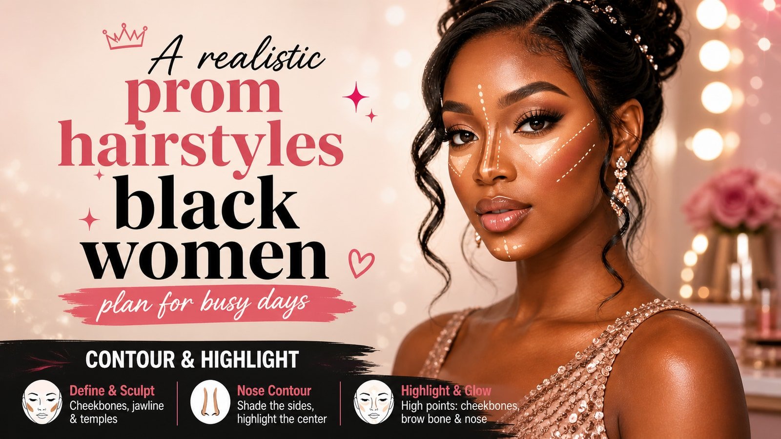 A realistic prom hairstyles black women plan for busy days