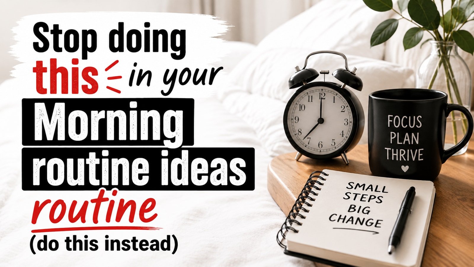 Stop doing this in your Morning routine ideas routine (do this instead)