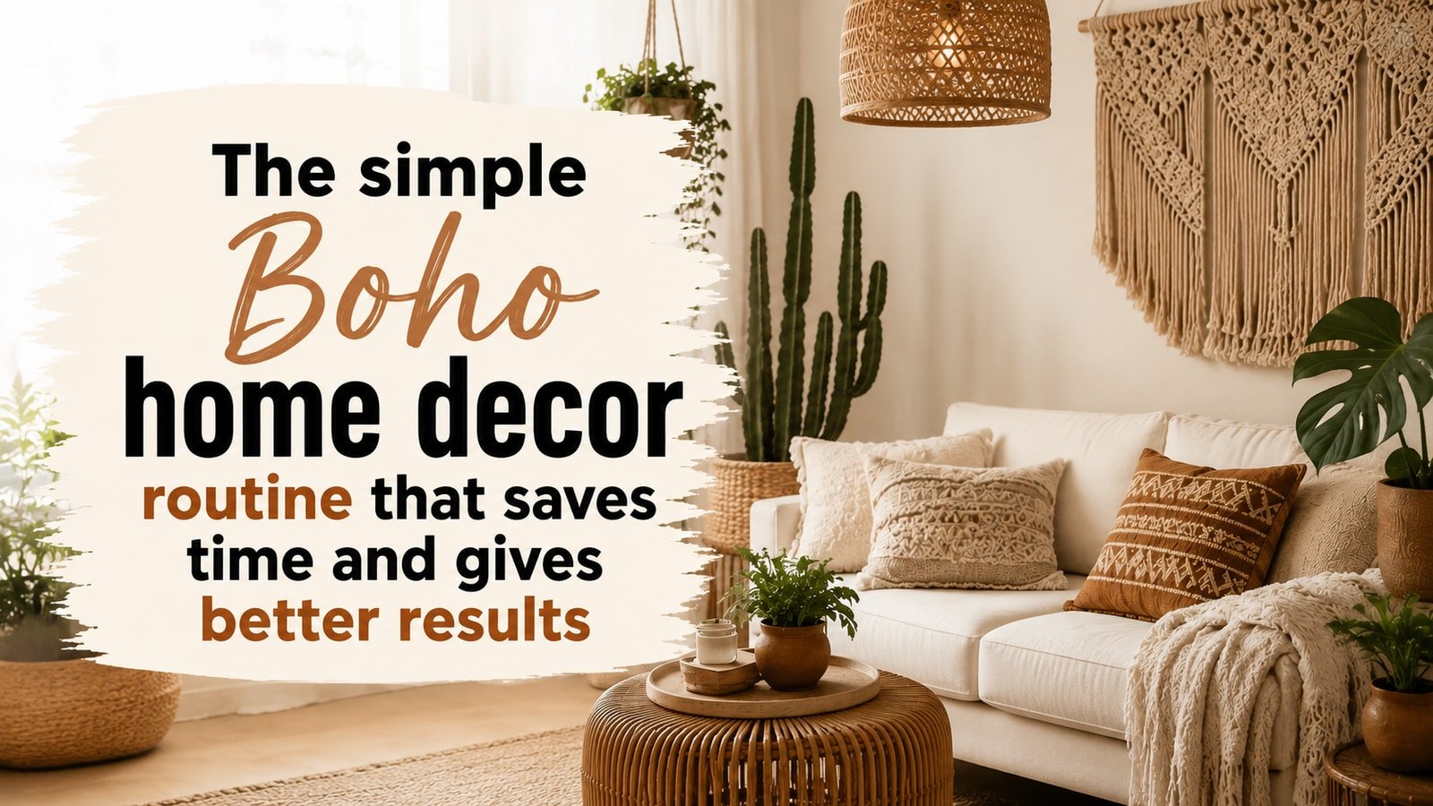 The simple Boho home decor routine that saves time and gives better results