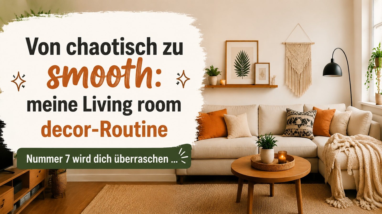 Von chaotisch zu smooth: meine Living room decor-Routine