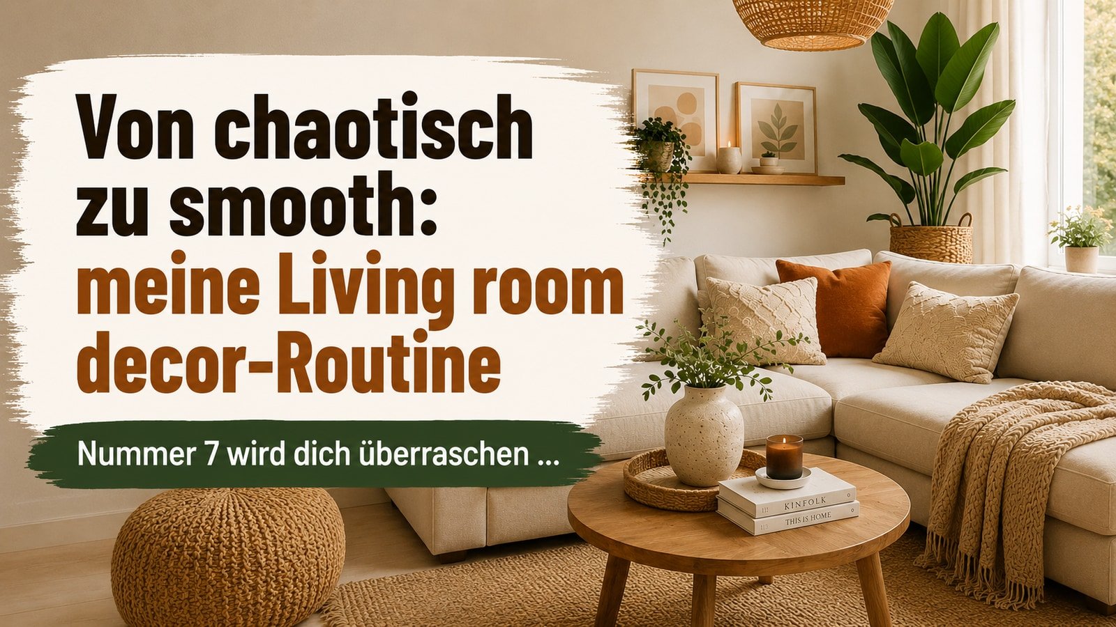 Von chaotisch zu smooth: meine Living room decor-Routine