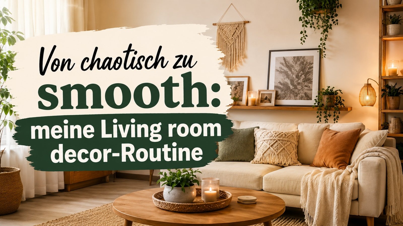 Von chaotisch zu smooth: meine Living room decor-Routine