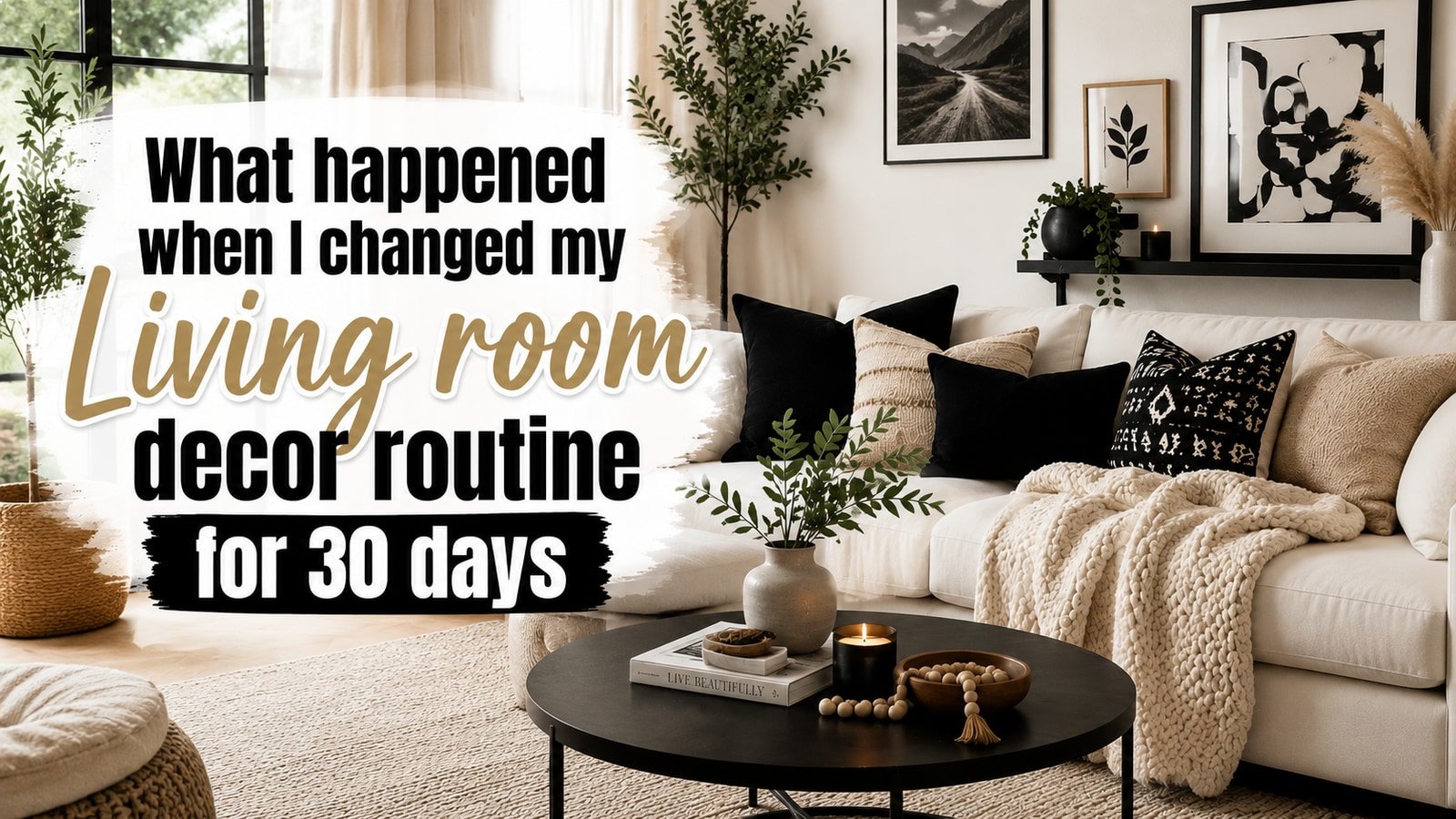 What happened when I changed my Living room decor routine for 30 days