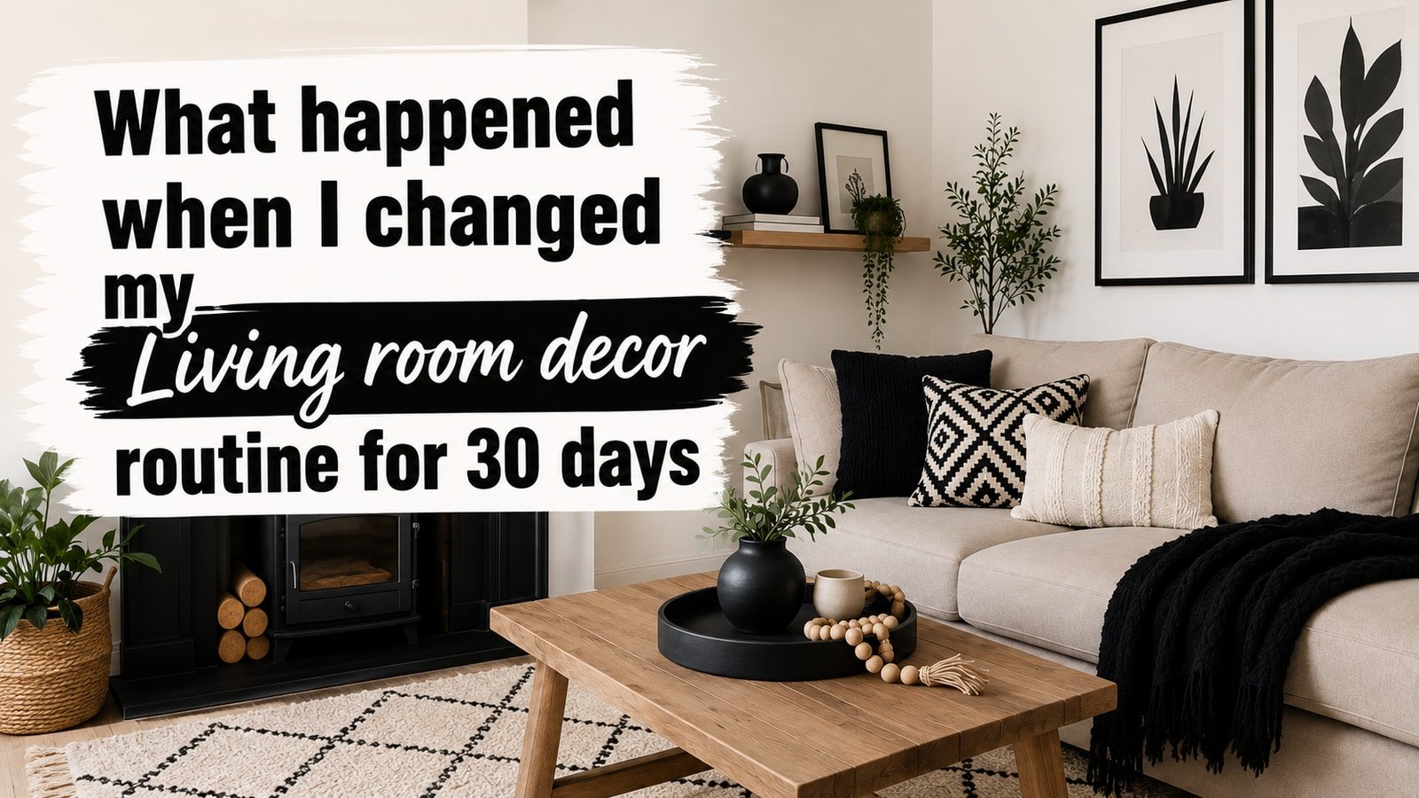 What happened when I changed my Living room decor routine for 30 days