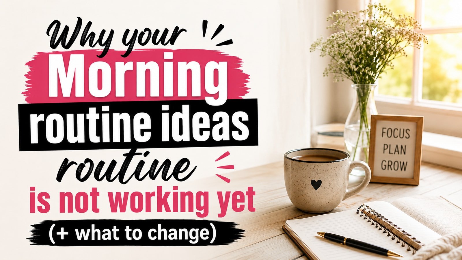 Why your Morning routine ideas routine is not working yet (+ what to change)